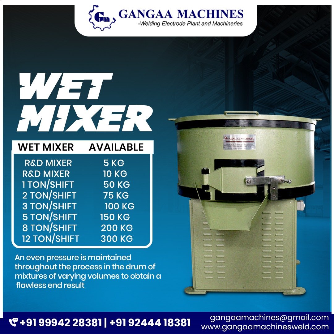 Welding Electrode Flux Wet Mixer Machine